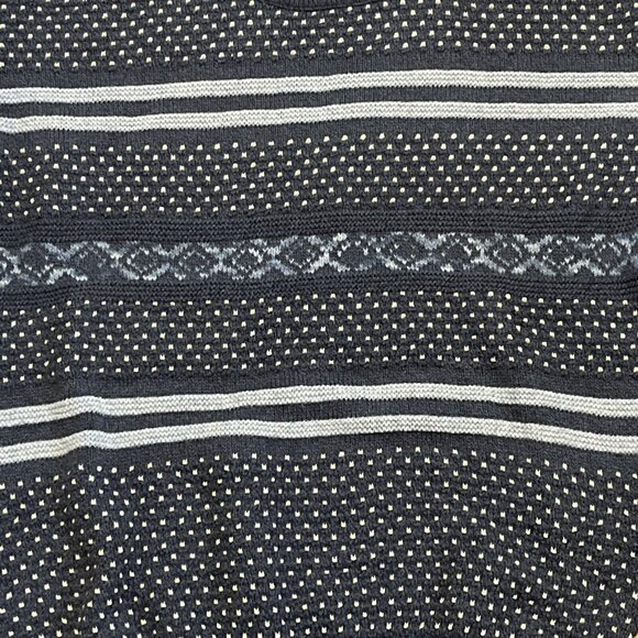 Men's VTG Jantzen Knit Sweater SZ LARGE Blue USA Made Retro Grandpa - Picture 3 of 11